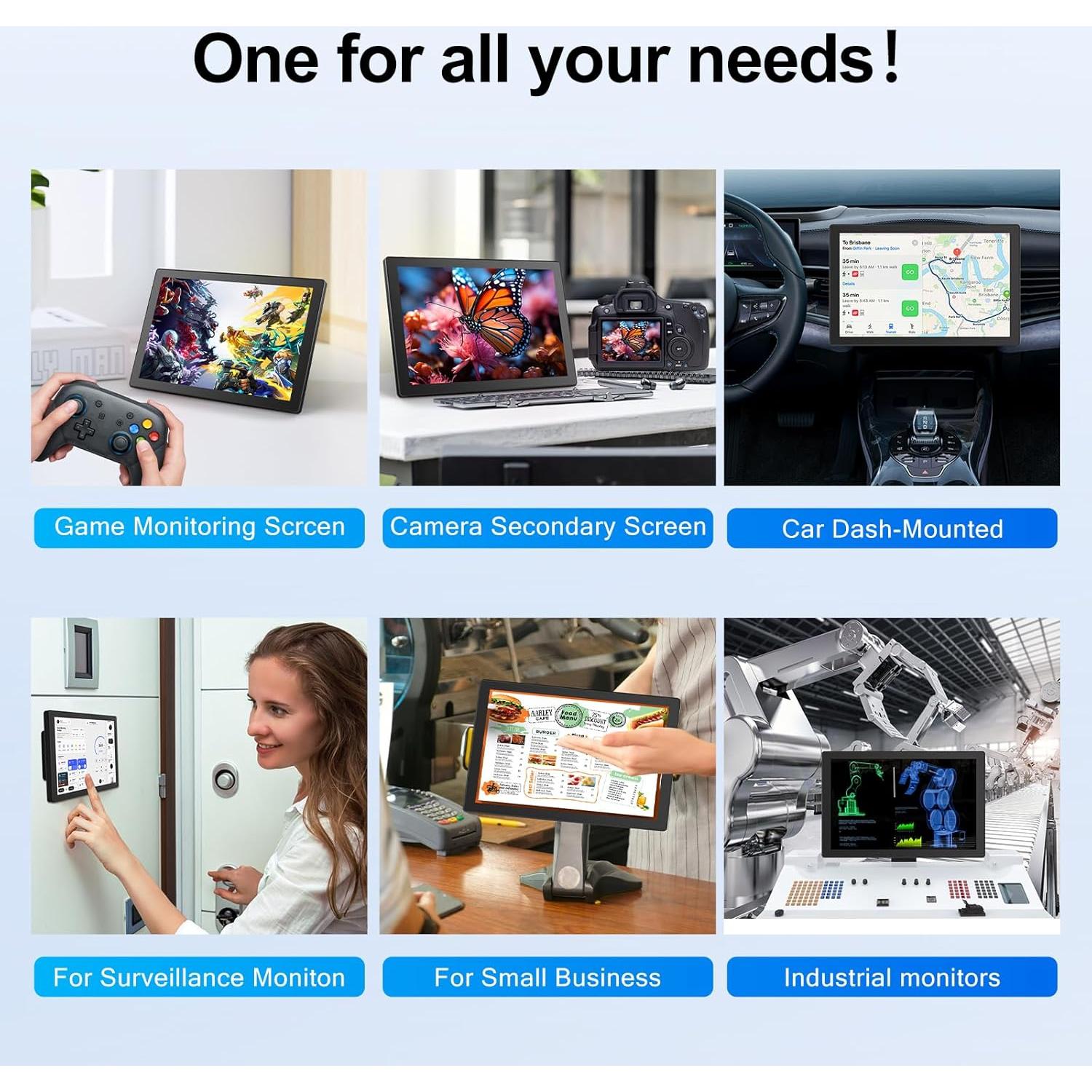 Monitor Táctil 10.1" XBONFIRE 1920x1200 HDMI IPS