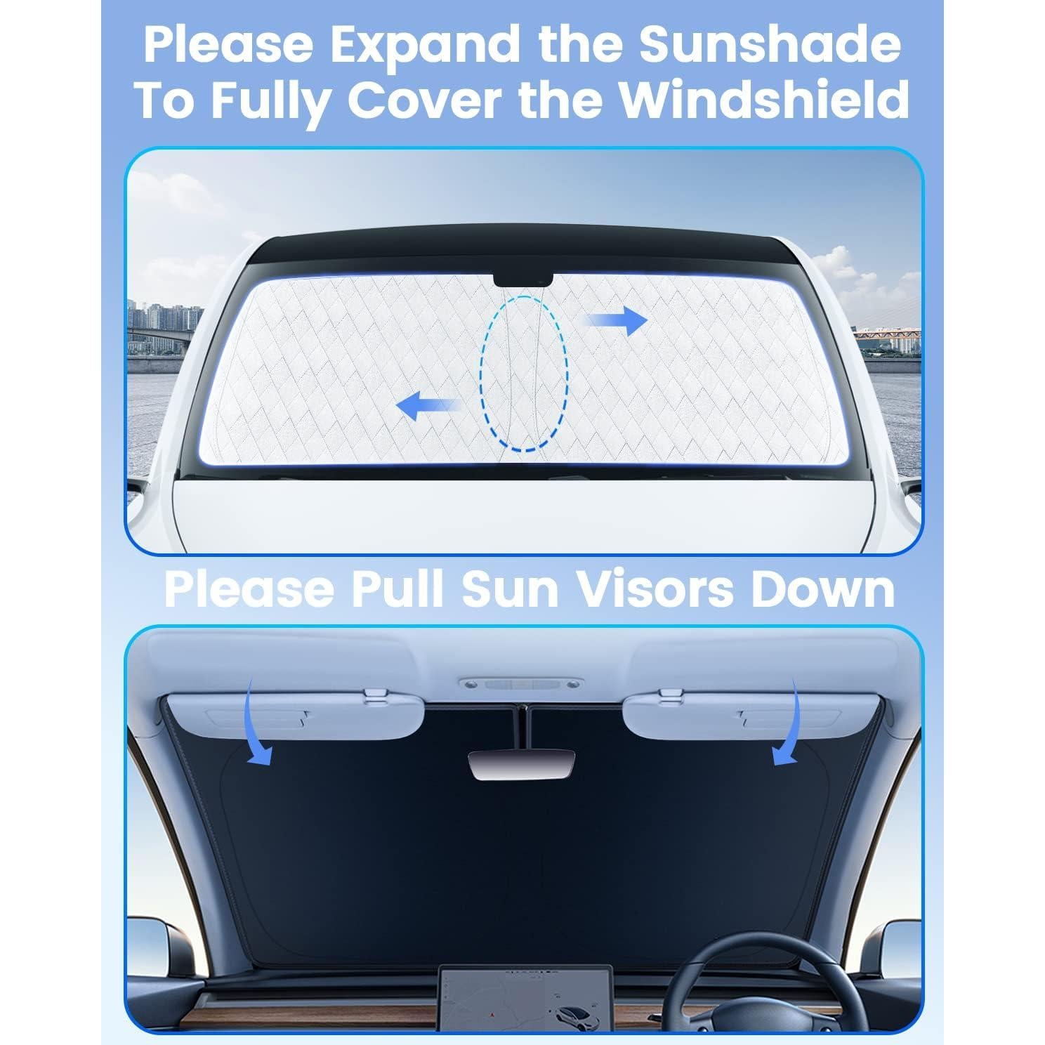 KUST Sombra de Parabrisas 5 Capas para Toyota Corolla Cross 2022-2025