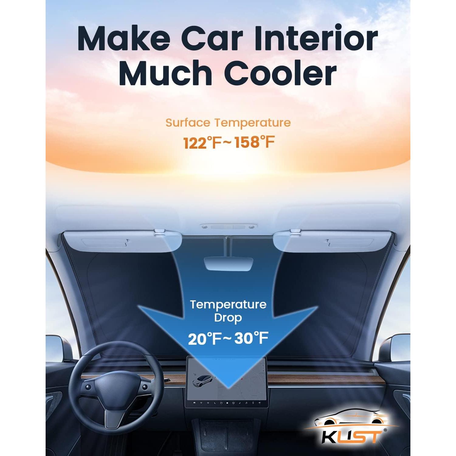 KUST Sombra de Parabrisas 5 Capas para Toyota Corolla Cross 2022-2025