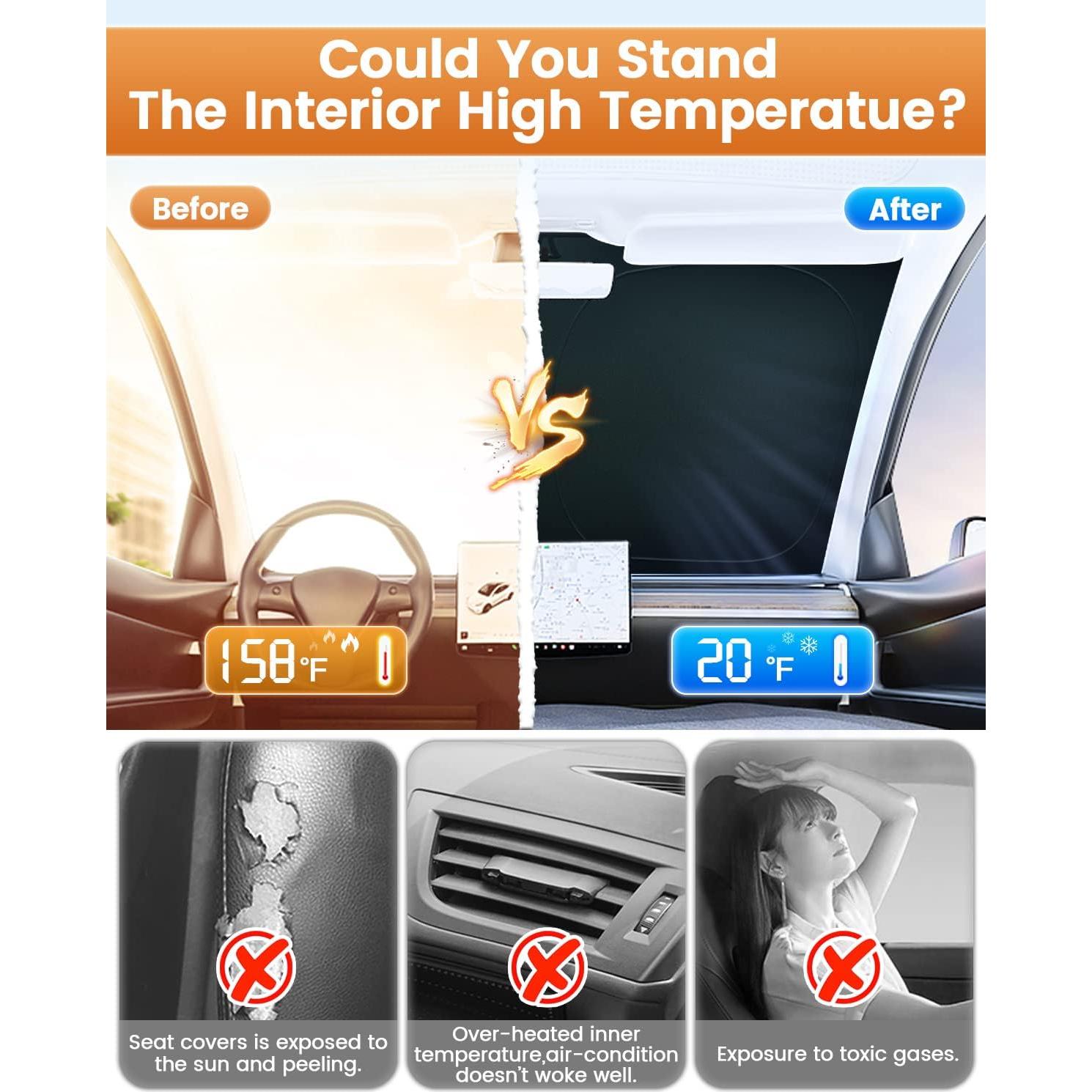 KUST Sombra de Parabrisas 5 Capas para Toyota Corolla Cross 2022-2025