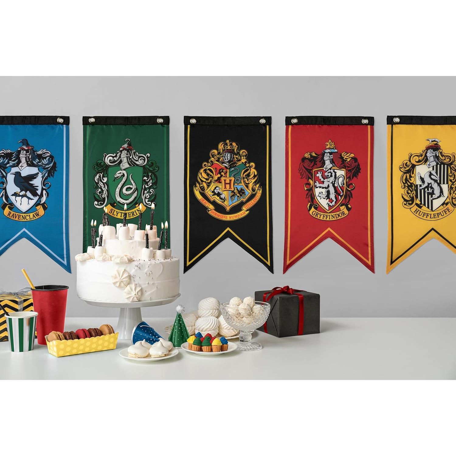Set de 5 Banderas de Casa Harry Potter CON*QUEST 20x30cm