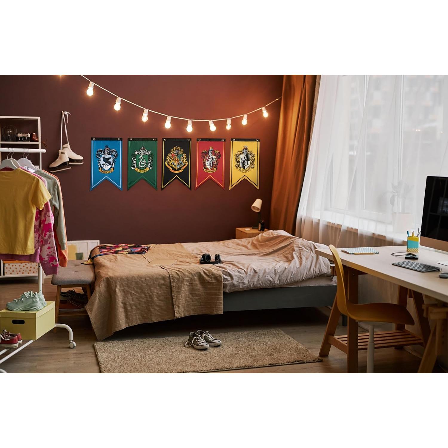 Set de 5 Banderas de Casa Harry Potter CON*QUEST 20x30cm