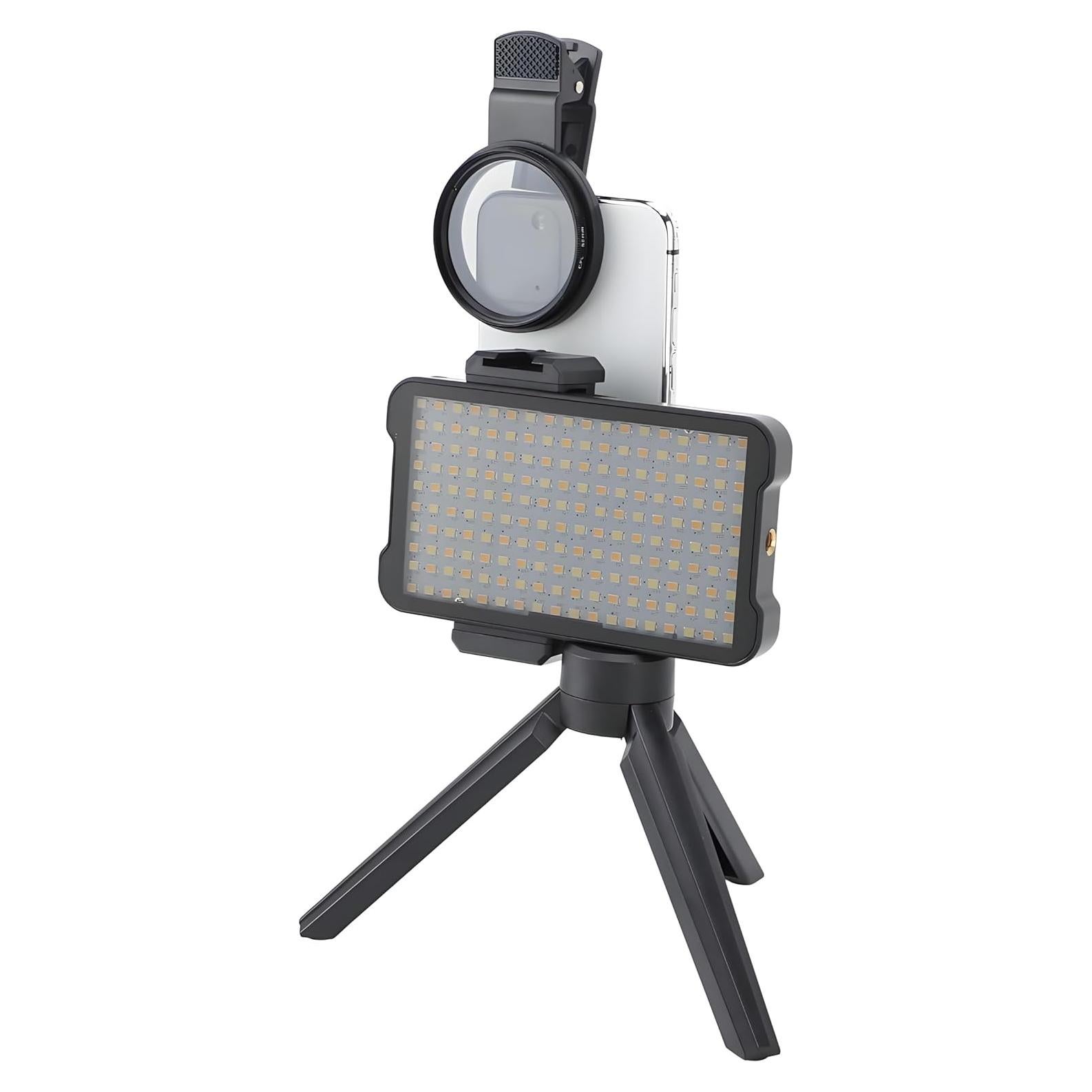 Luz de Selfie LUCKDANO con Filtro CPL 52mm y Trípode Ajustable