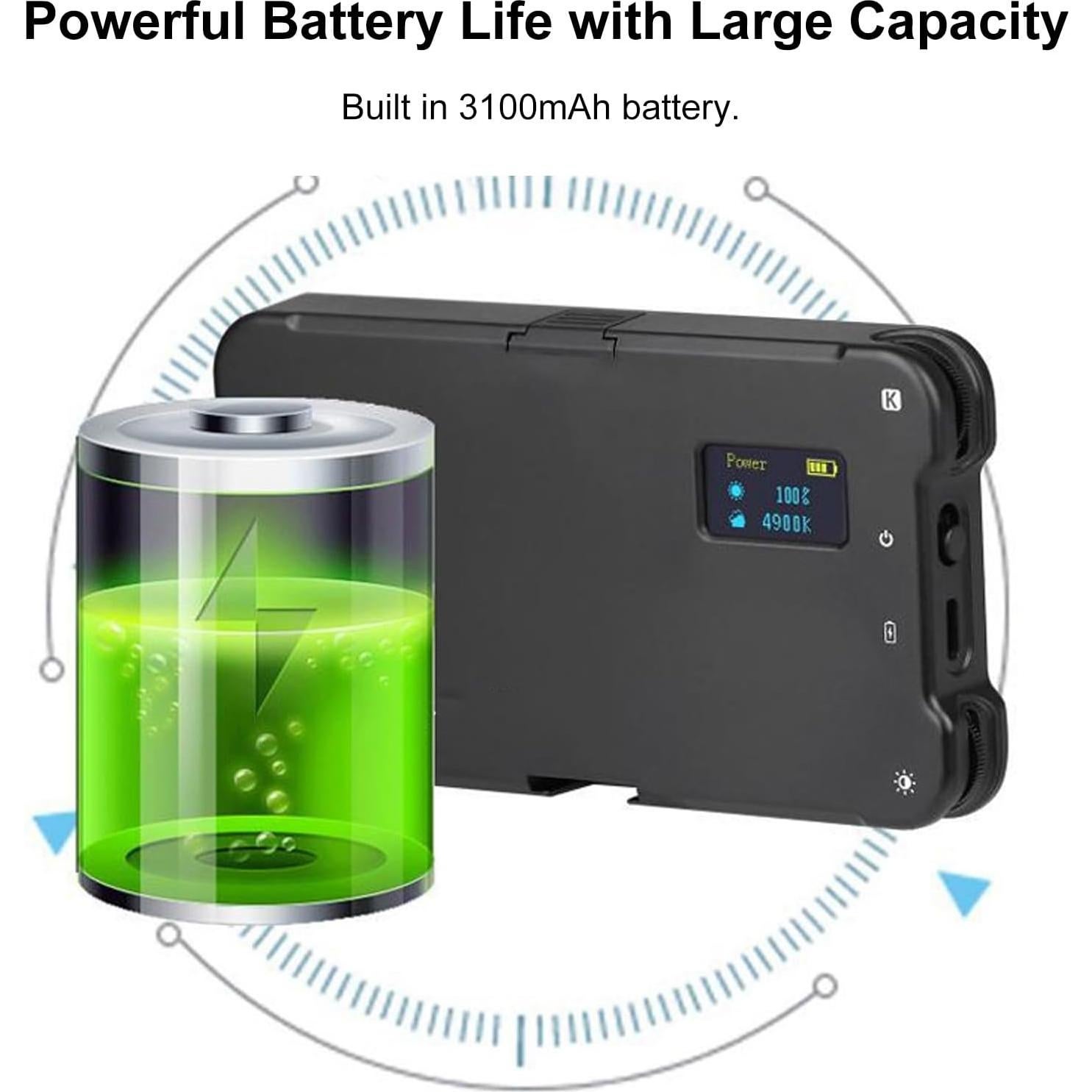 Luz de Selfie LUCKDANO con Filtro CPL 52mm y Trípode Ajustable