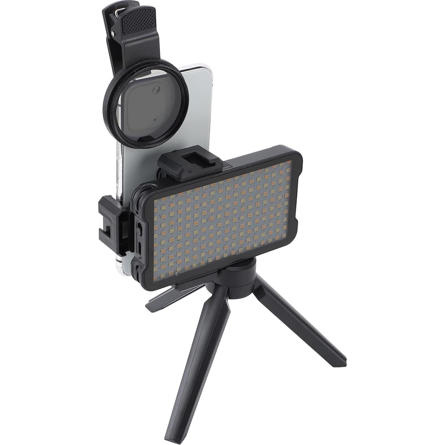 Luz de Selfie LUCKDANO con Filtro CPL 52mm y Trípode Ajustable