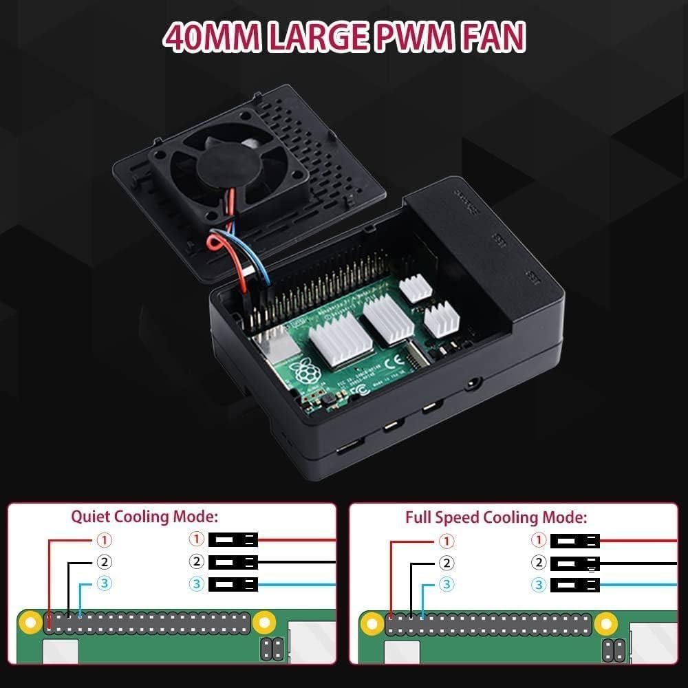Kit GeeekPi Raspberry Pi 4B 4GB con Accesorios y Caja