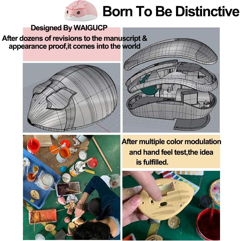 Ratón Inalámbrico Óptico SXBan Rosa 1200DPI 2.4GHz Silencioso