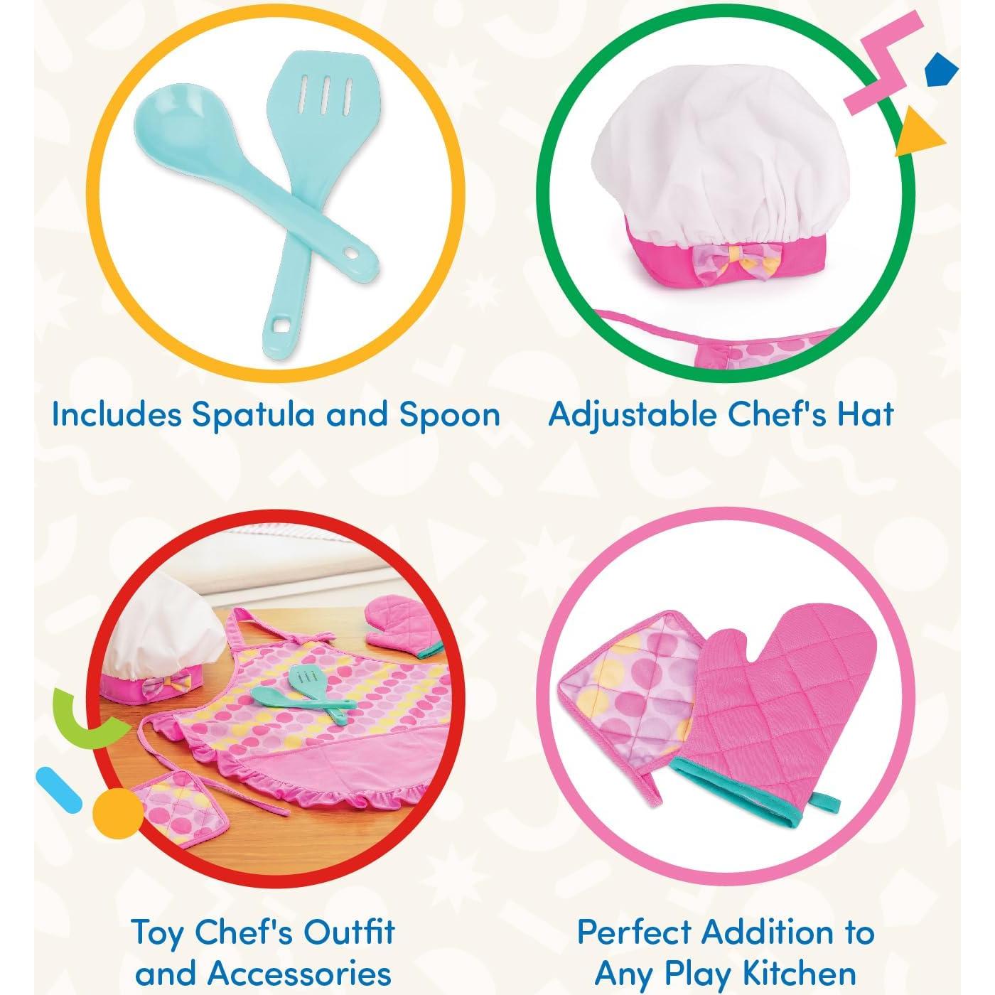 Set de Delantal de Chef Battat Circle de Juego - 6 Piezas