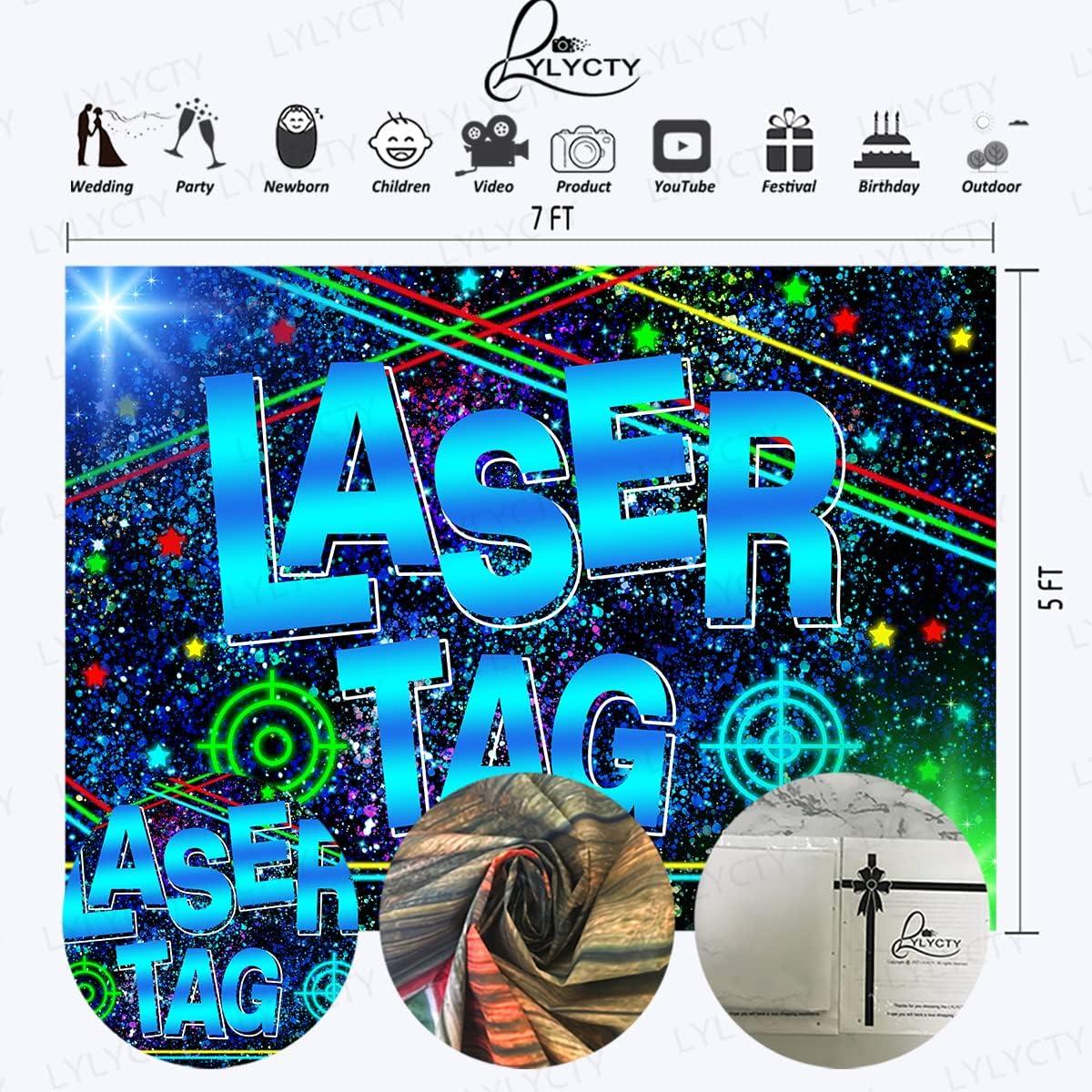 Backdrop Vinilo Mejorado 213x152cm Laser Tag BJLSLY770