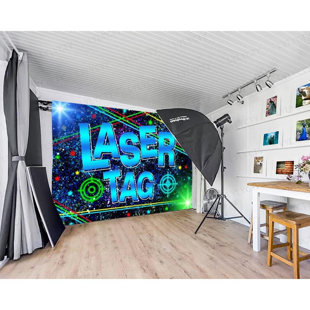 Backdrop Vinilo Mejorado 213x152cm Laser Tag BJLSLY770