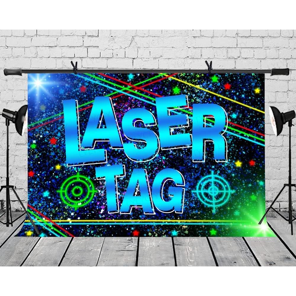 Backdrop Vinilo Mejorado 213x152cm Laser Tag BJLSLY770