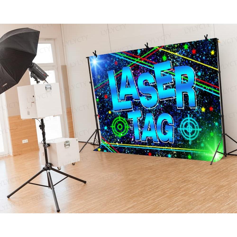 Backdrop Vinilo Mejorado 213x152cm Laser Tag BJLSLY770