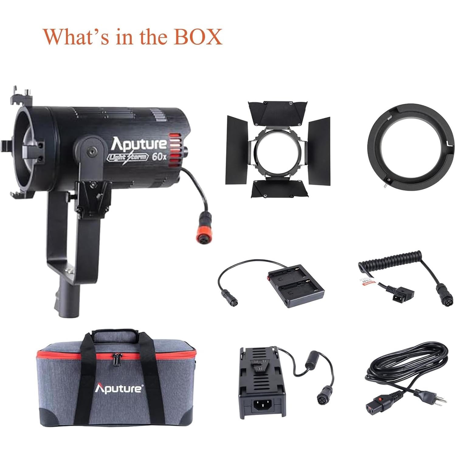 Aputure LS 60X Luz LED Bi-Color Focalizada 60W 30000lux