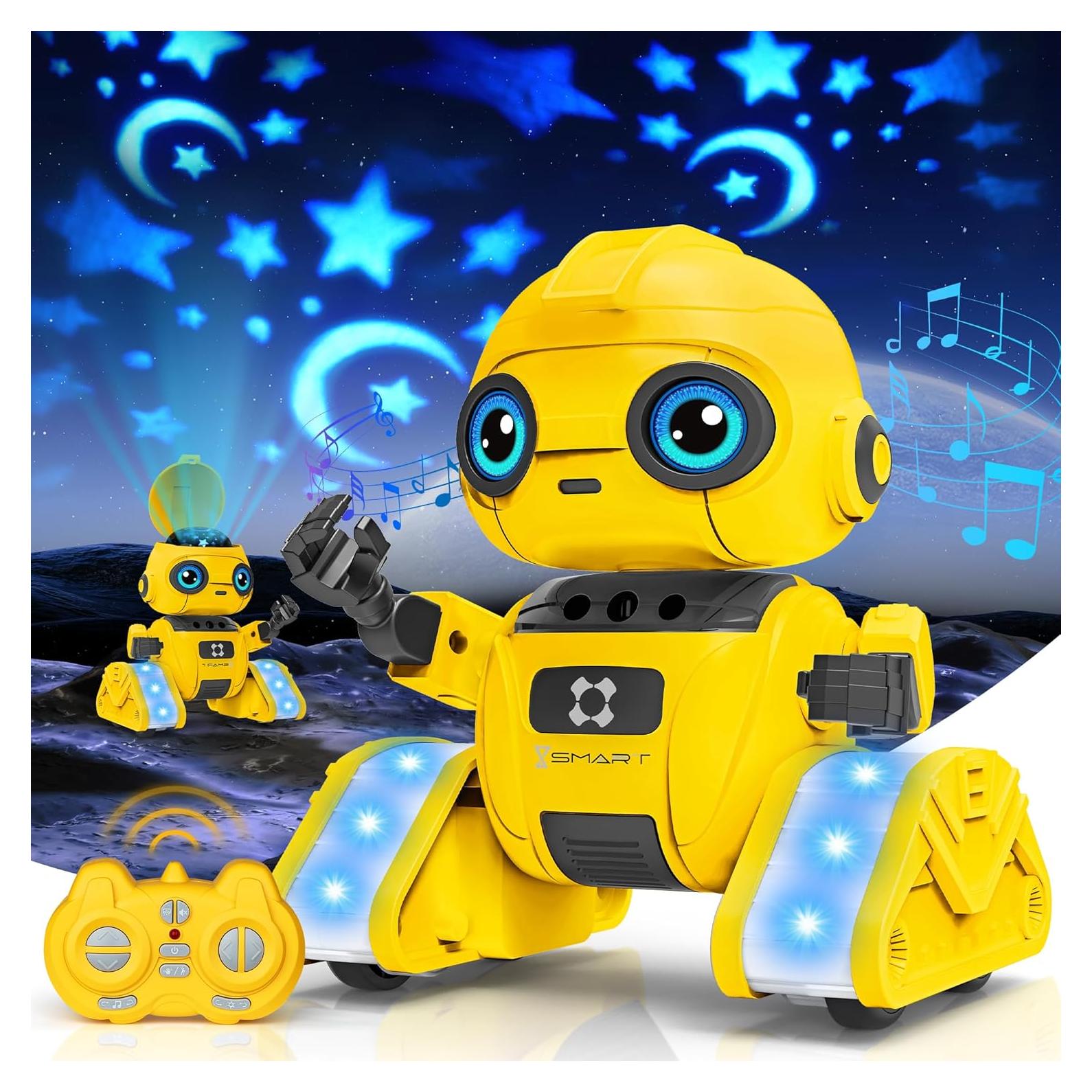 Robot Control Remoto Recargable Flybakiz con Proyector de Estrellas