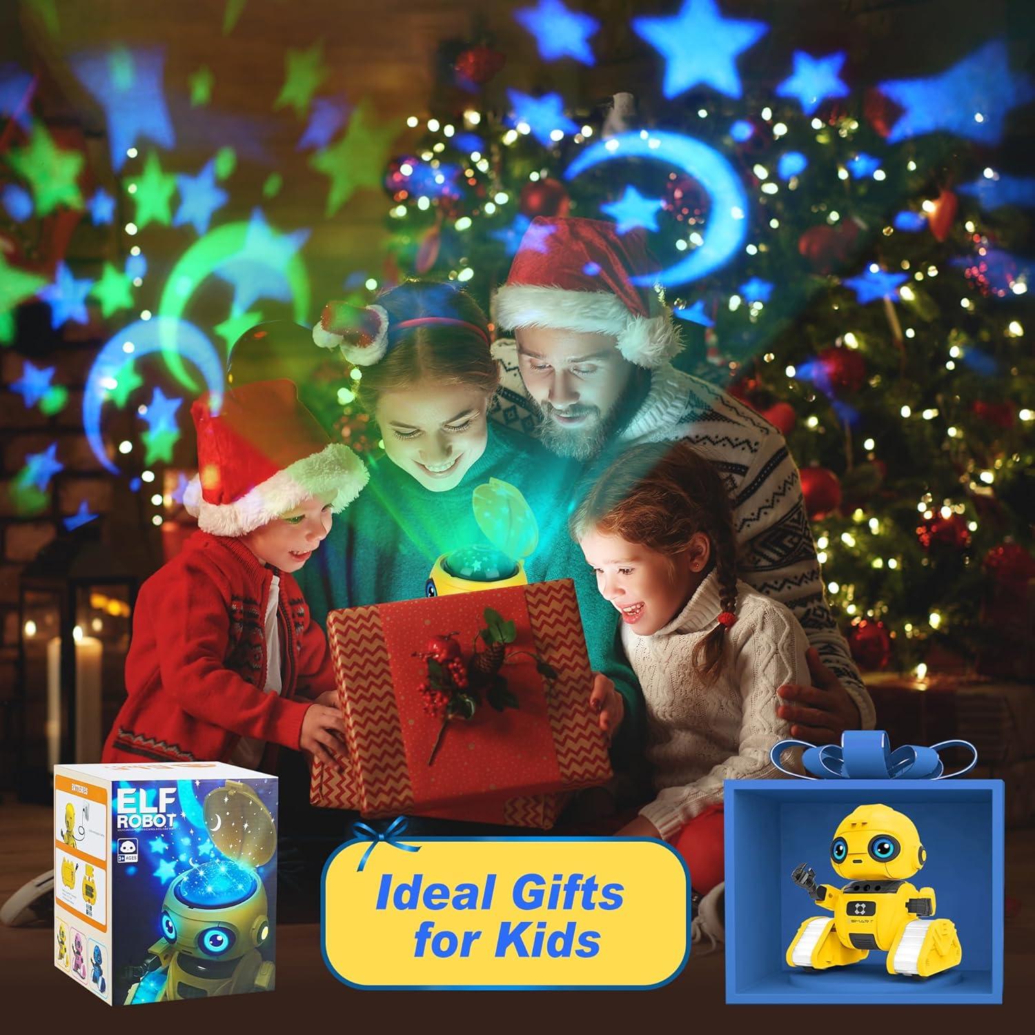 Robot Control Remoto Recargable Flybakiz con Proyector de Estrellas