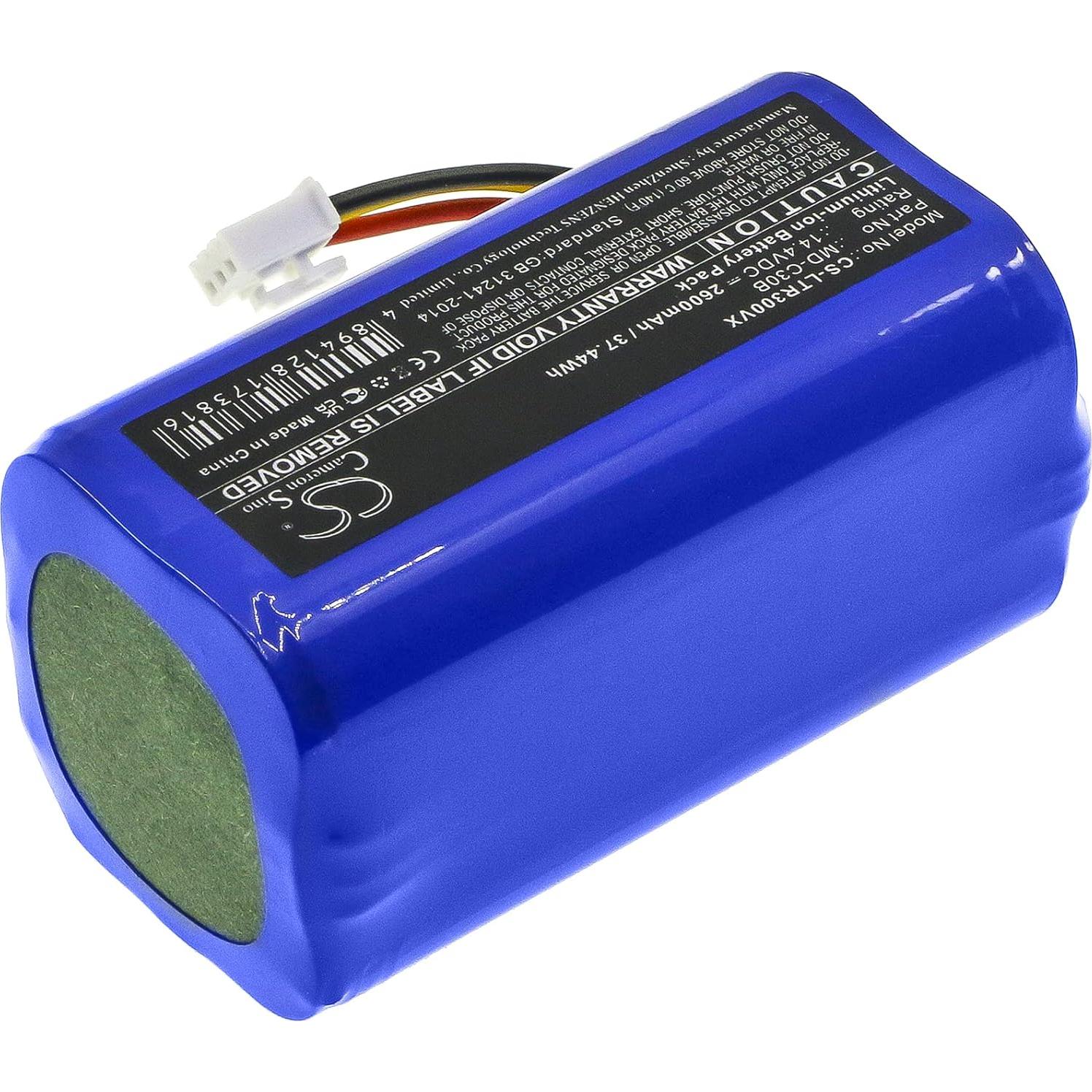 Batería de Reemplazo 14.4V 3200mAh Li-ion para Aspiradora Midea C30B