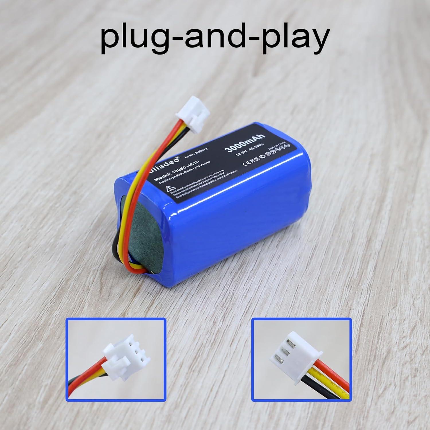 Batería de Reemplazo Li-Ion 3000mAh 14.8V para Liectroux C30B
