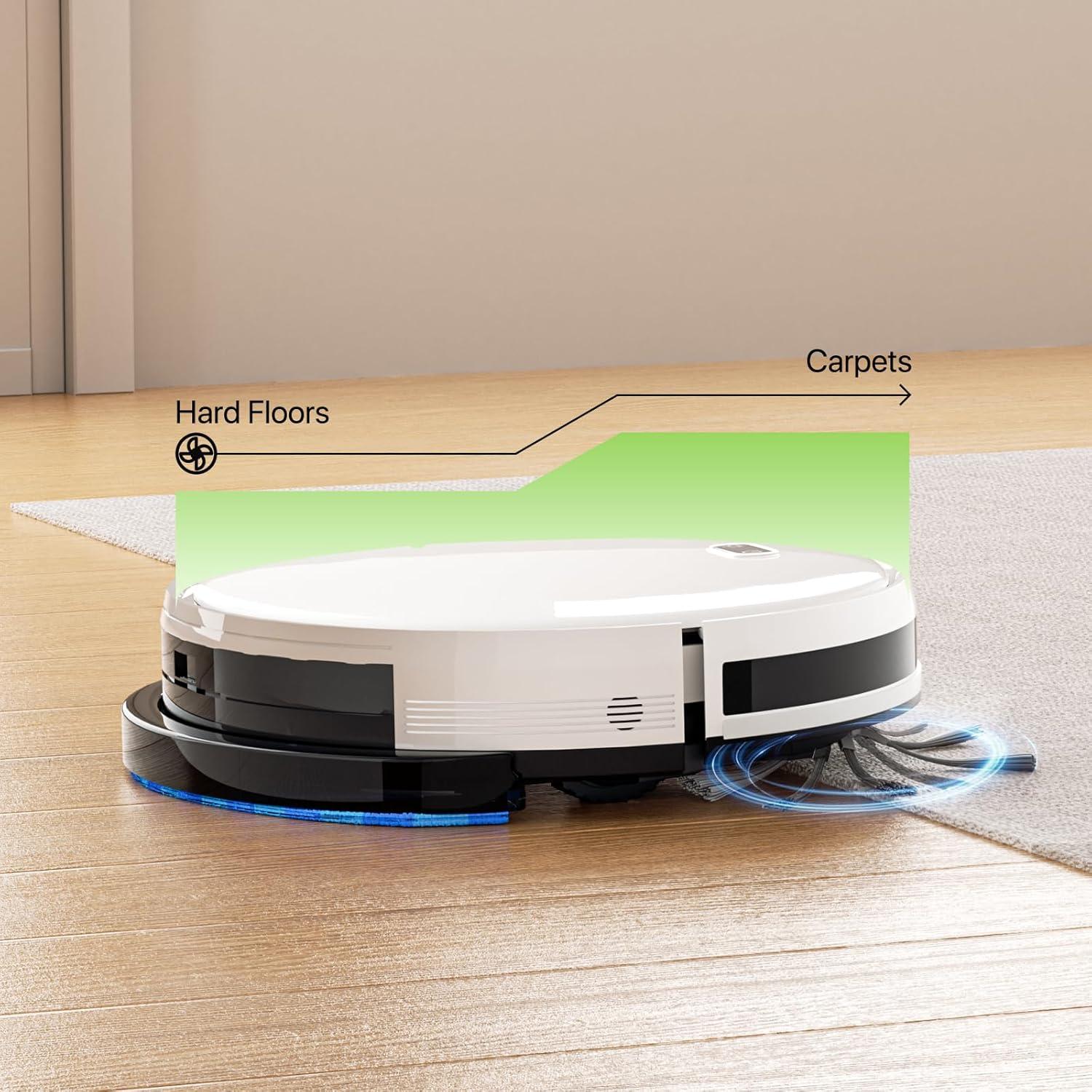 Aspiradora Robot Magshion MAG-A03, 2800Pa, Wi-Fi, 2 en 1