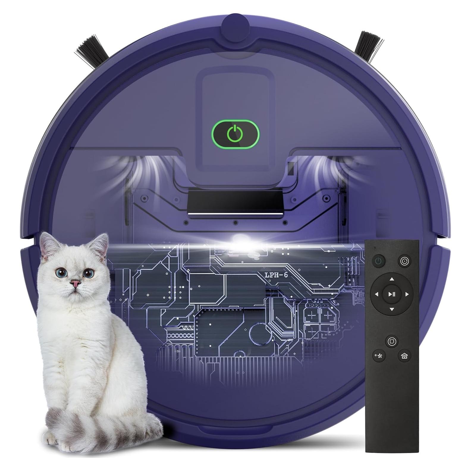 Aspiradora Robot ENCHE RG803, 2900Pa, Carga Automática, Azul