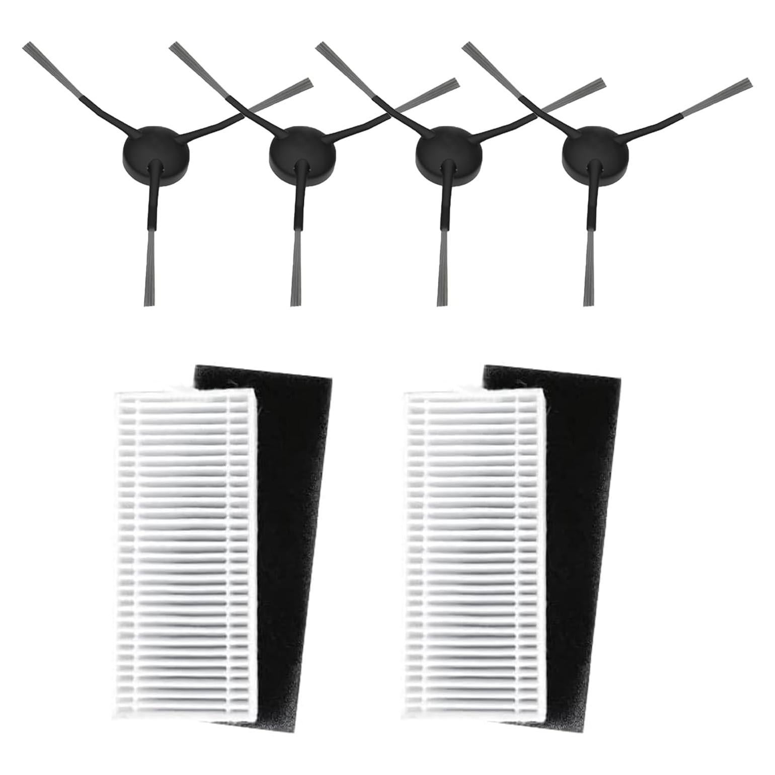 Repuestos iHome Nova S1 Pro - 4 Cepillos Laterales y 2 Filtros HEPA