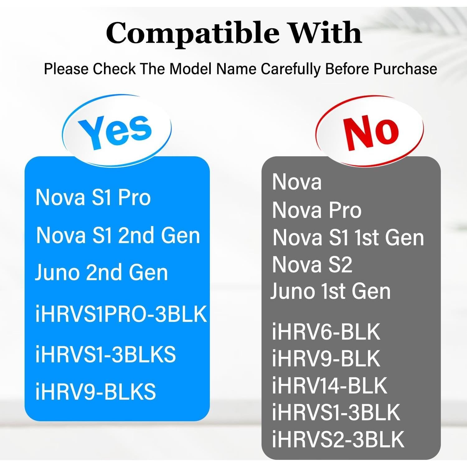 Repuestos iHome Nova S1 Pro - 4 Cepillos Laterales y 2 Filtros HEPA