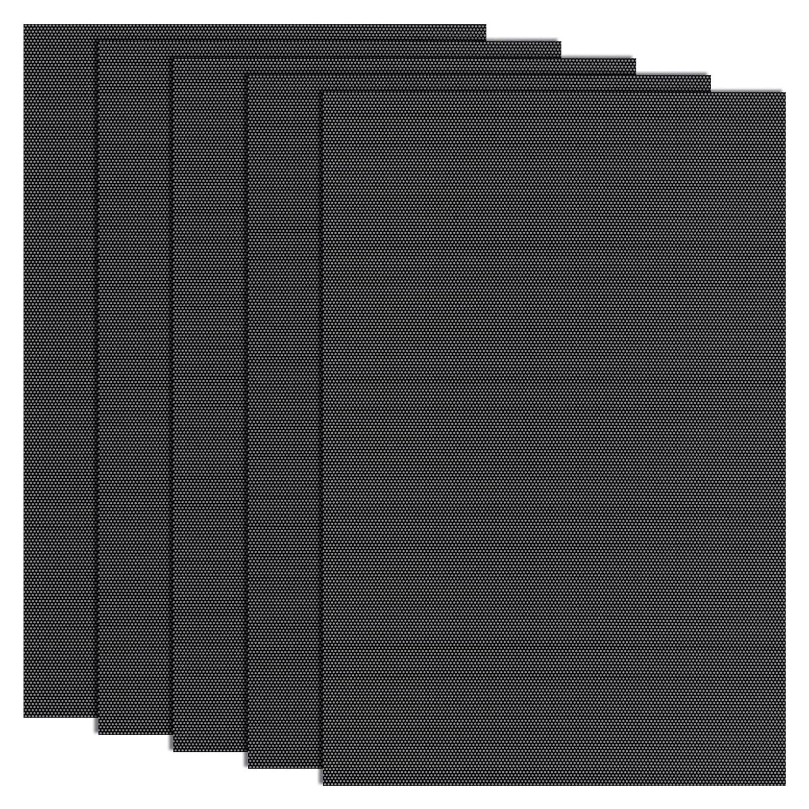 5 Hojas Malla Ojos Fursuit Negros Pndeyo 300x200mm PVC
