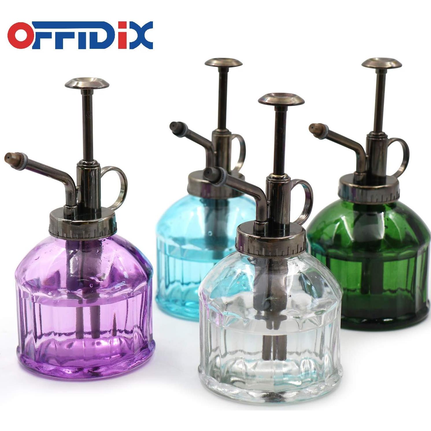 Botella Spray Vidrio OFFIDIX 200ml Azul Regadera Plantas