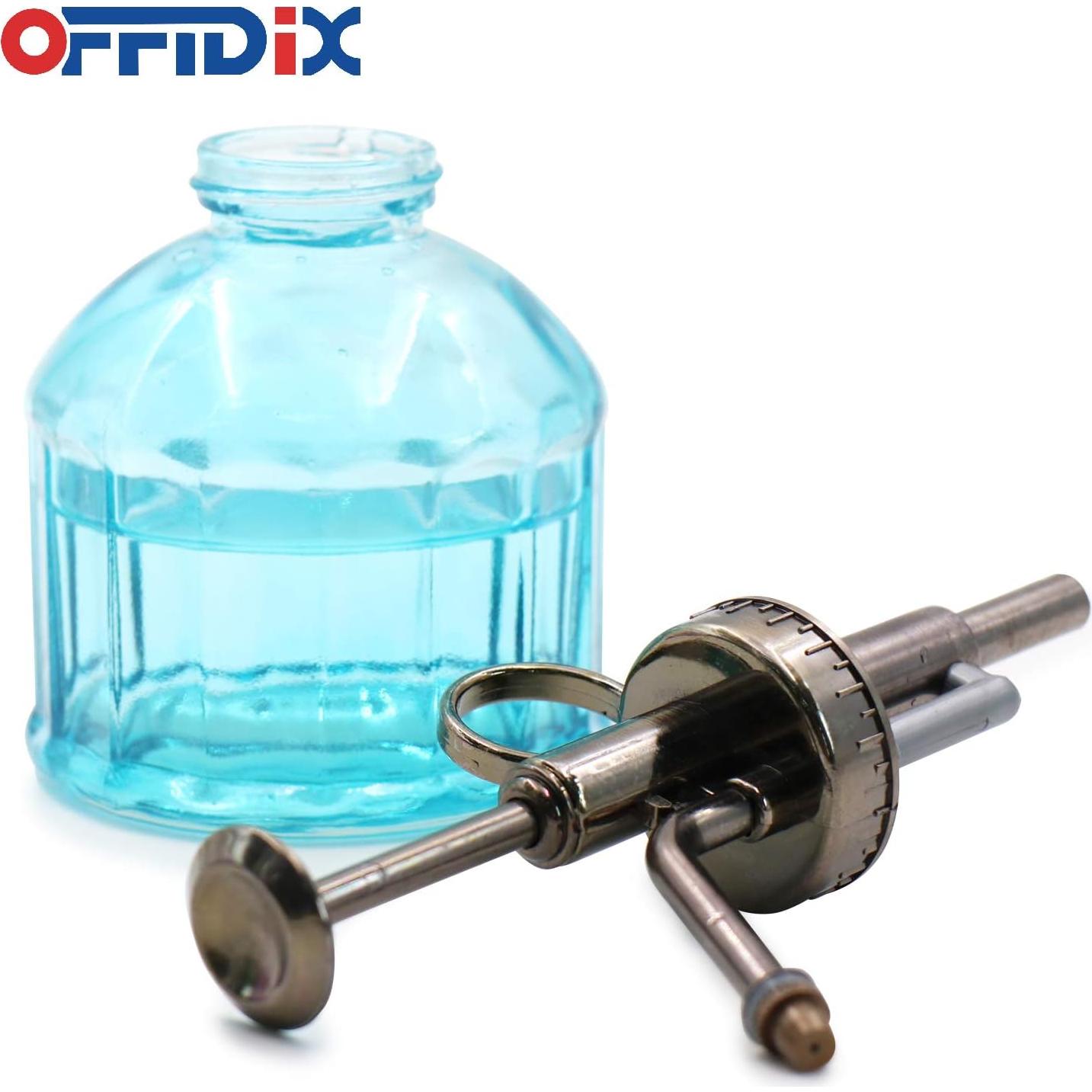 Botella Spray Vidrio OFFIDIX 200ml Azul Regadera Plantas