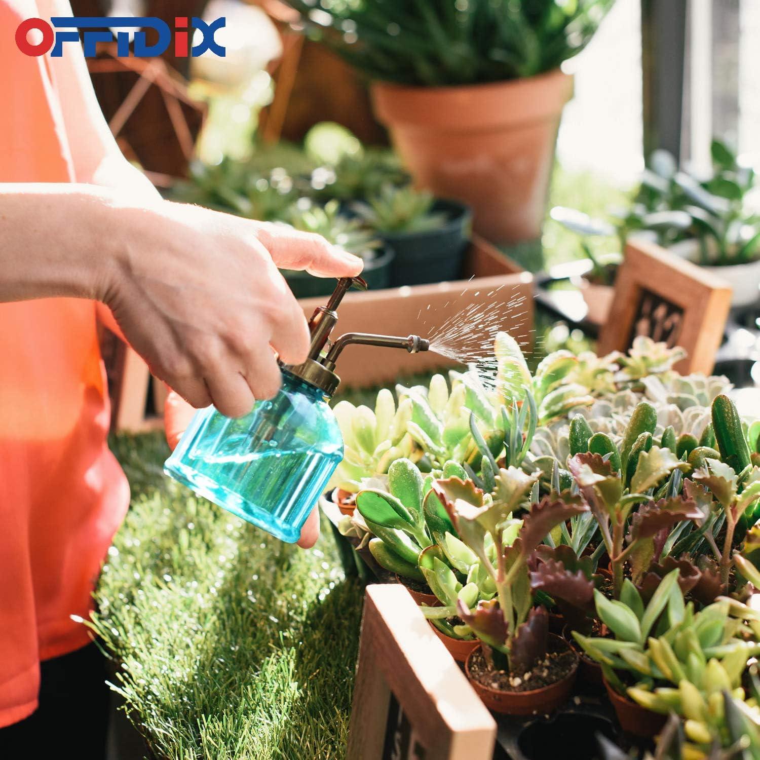 Botella Spray Vidrio OFFIDIX 200ml Azul Regadera Plantas