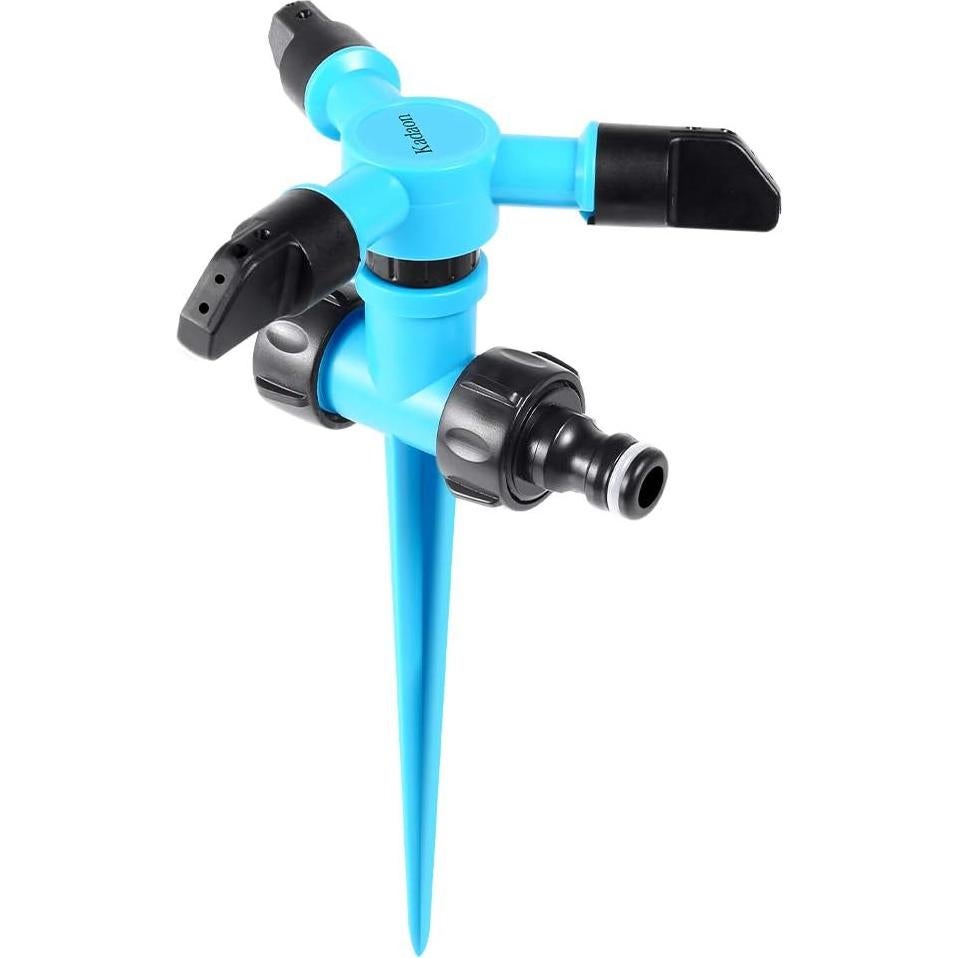 Aspersor de Jardín Kadaon Rotativo 360° Ajustable 7.3-9.8 m