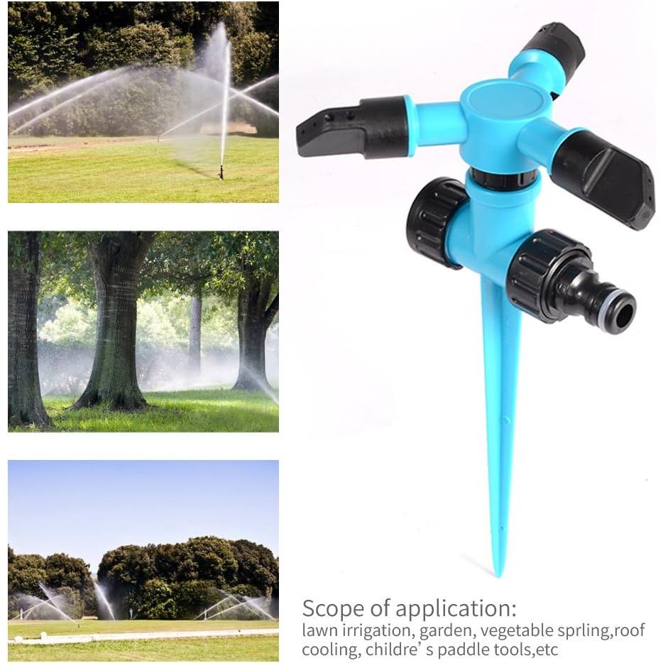 Aspersor de Jardín Kadaon Rotativo 360° Ajustable 7.3-9.8 m