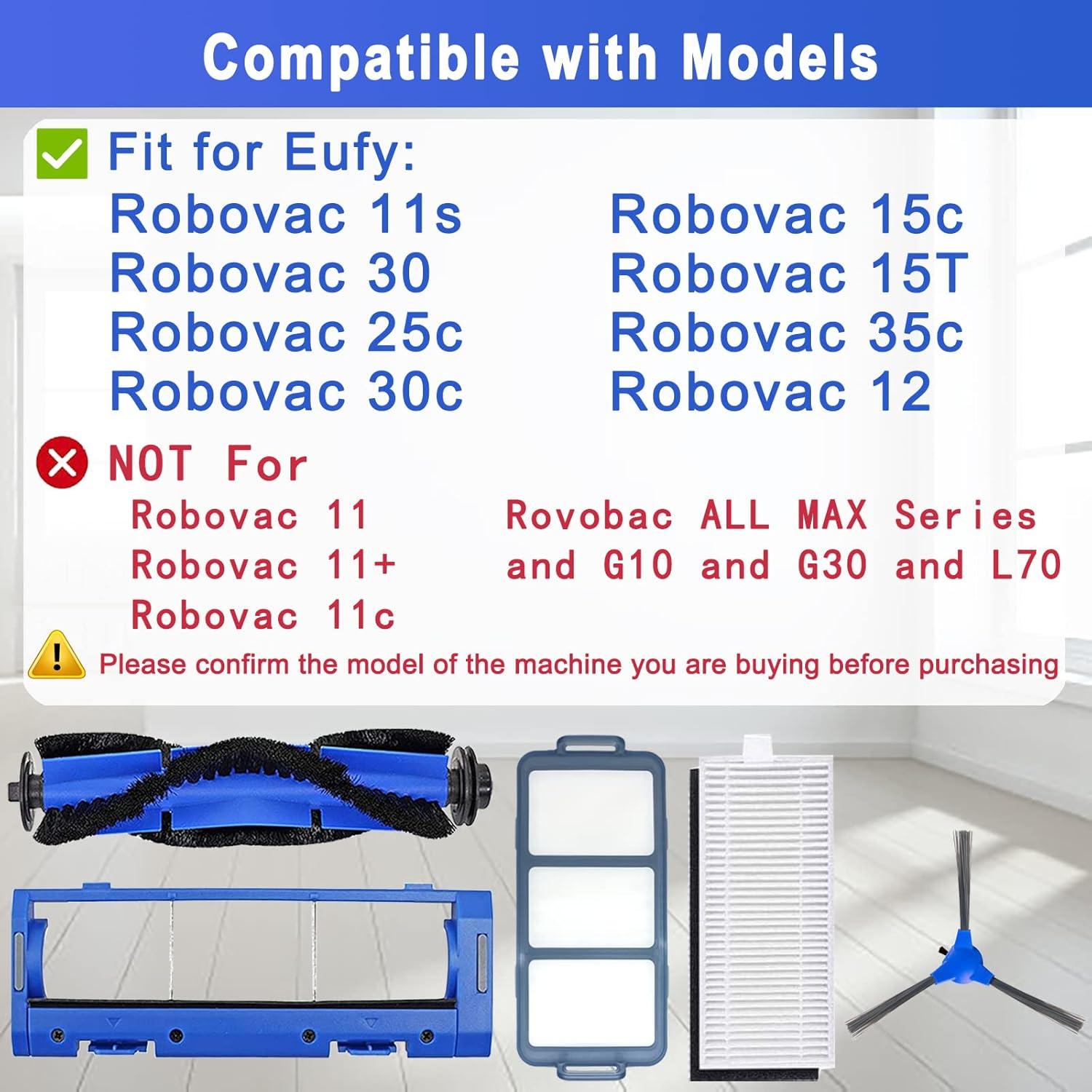 Kit de Repuesto Eufy RoboVac 11S, 25C, 30, 30C - 17 Piezas