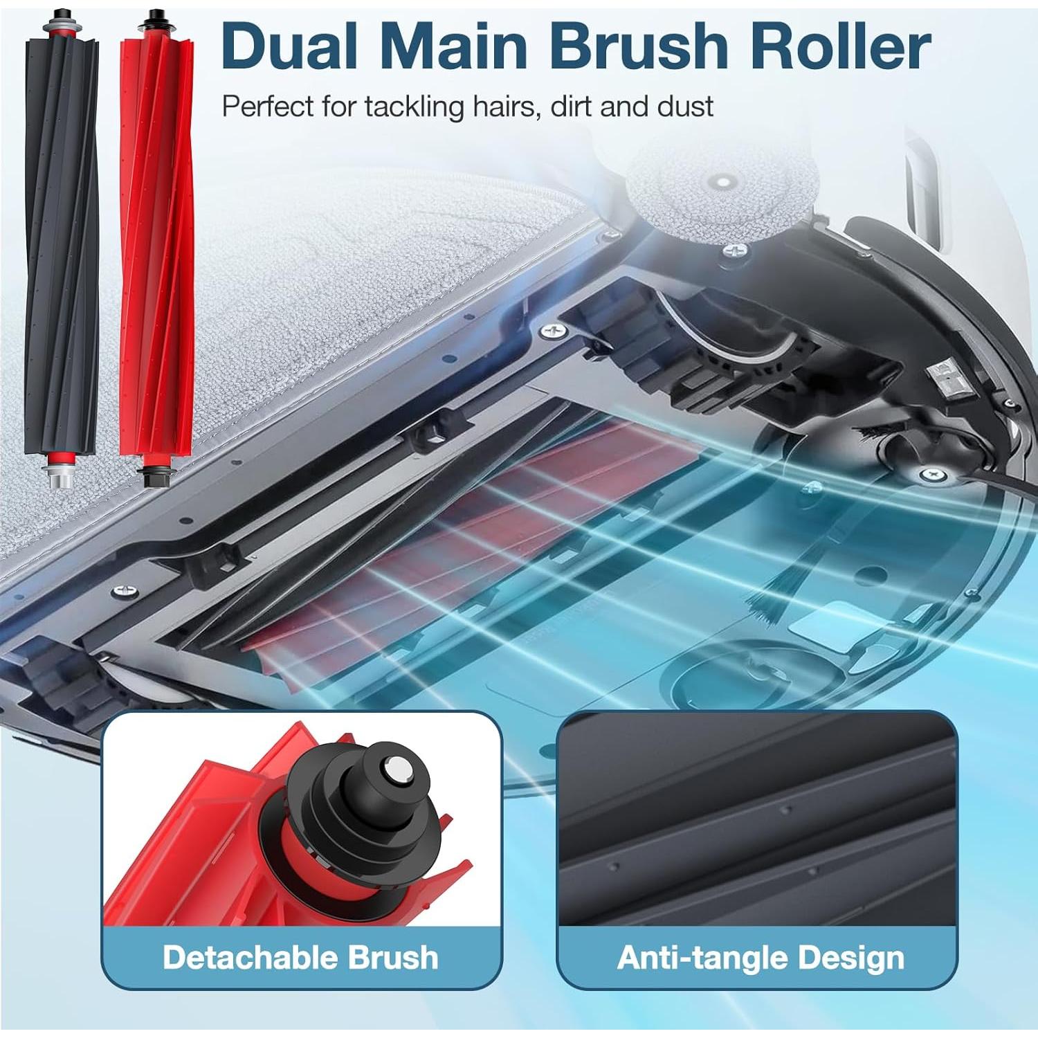 Kit de Accesorios Lacvik para Aspiradora Roborock S8 MaxV Ultra