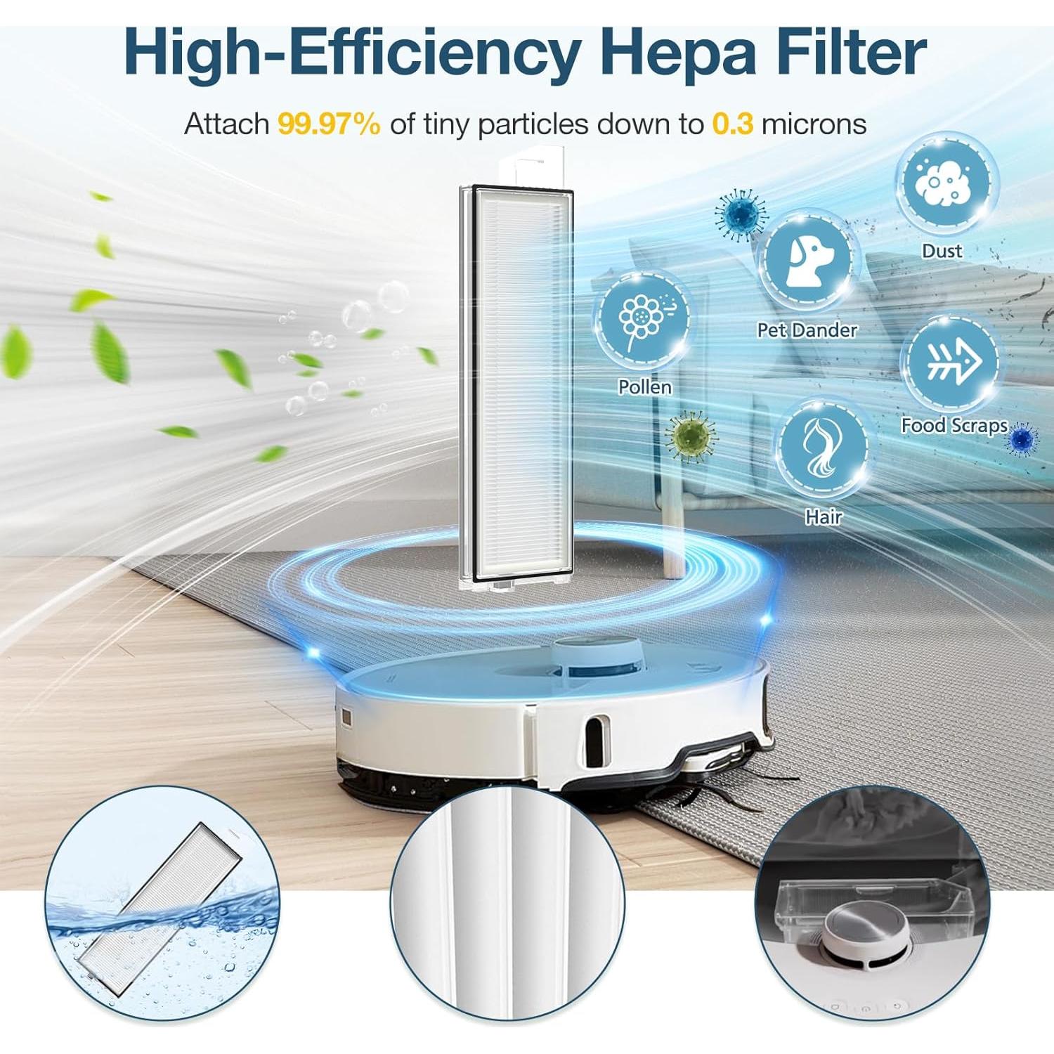 Kit de Accesorios Lacvik para Aspiradora Roborock S8 MaxV Ultra