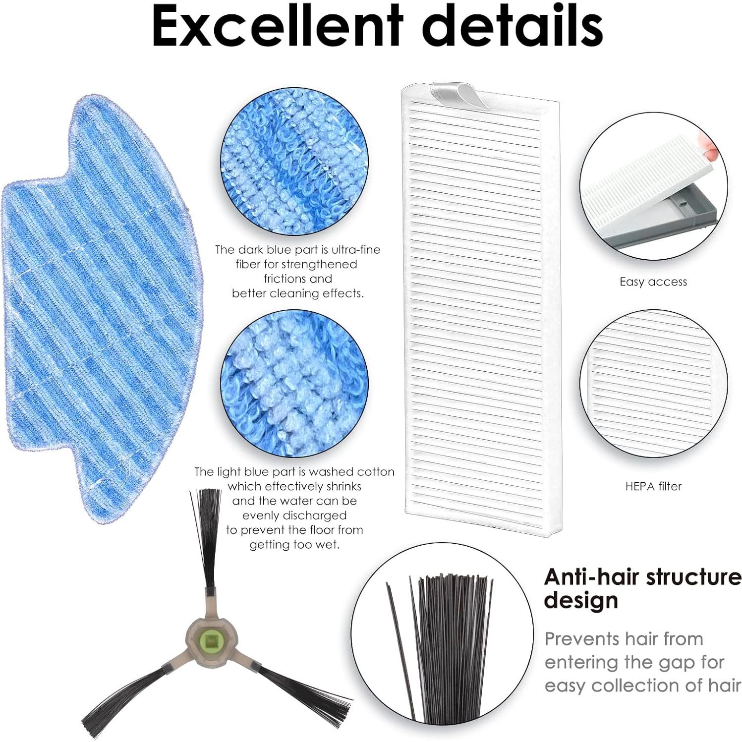 Kit de Accesorios 12 Piezas para Aspiradora Lefant M210 Pro