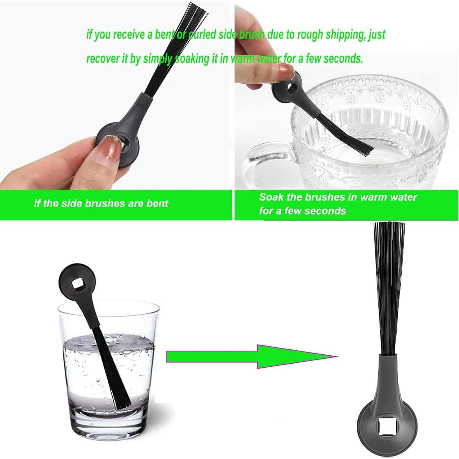 Paquete de 10 Cepillos Laterales Fuyoda para Shark Robot