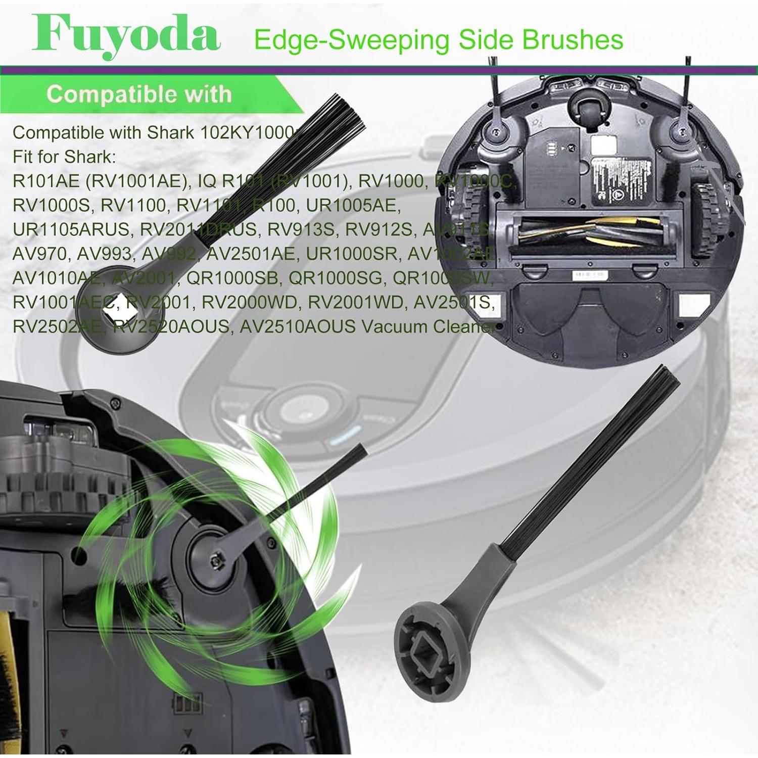 Paquete de 10 Cepillos Laterales Fuyoda para Shark Robot