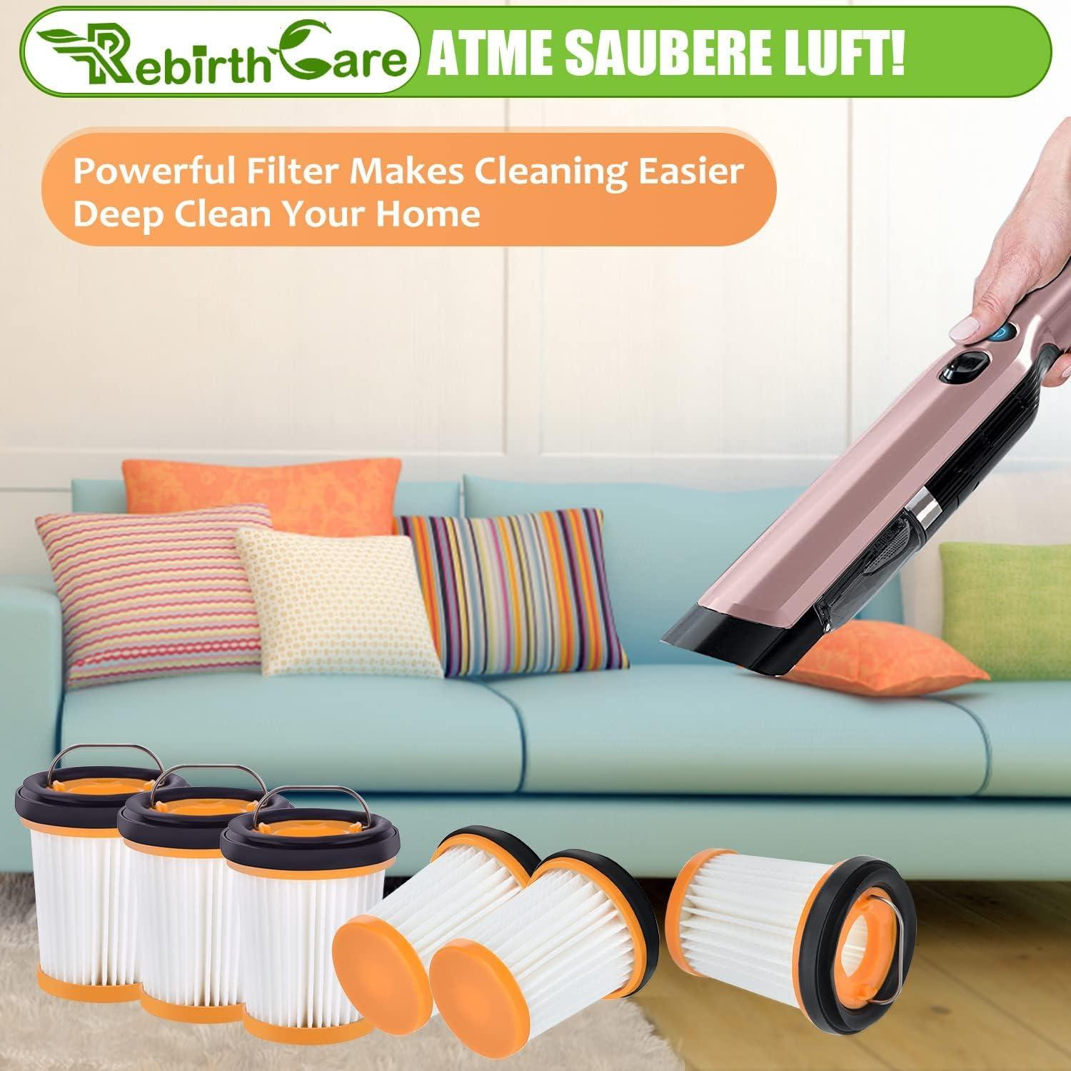 Paquete de 6 Filtros HEPA Rebirthcare para Shark ION W1 S87