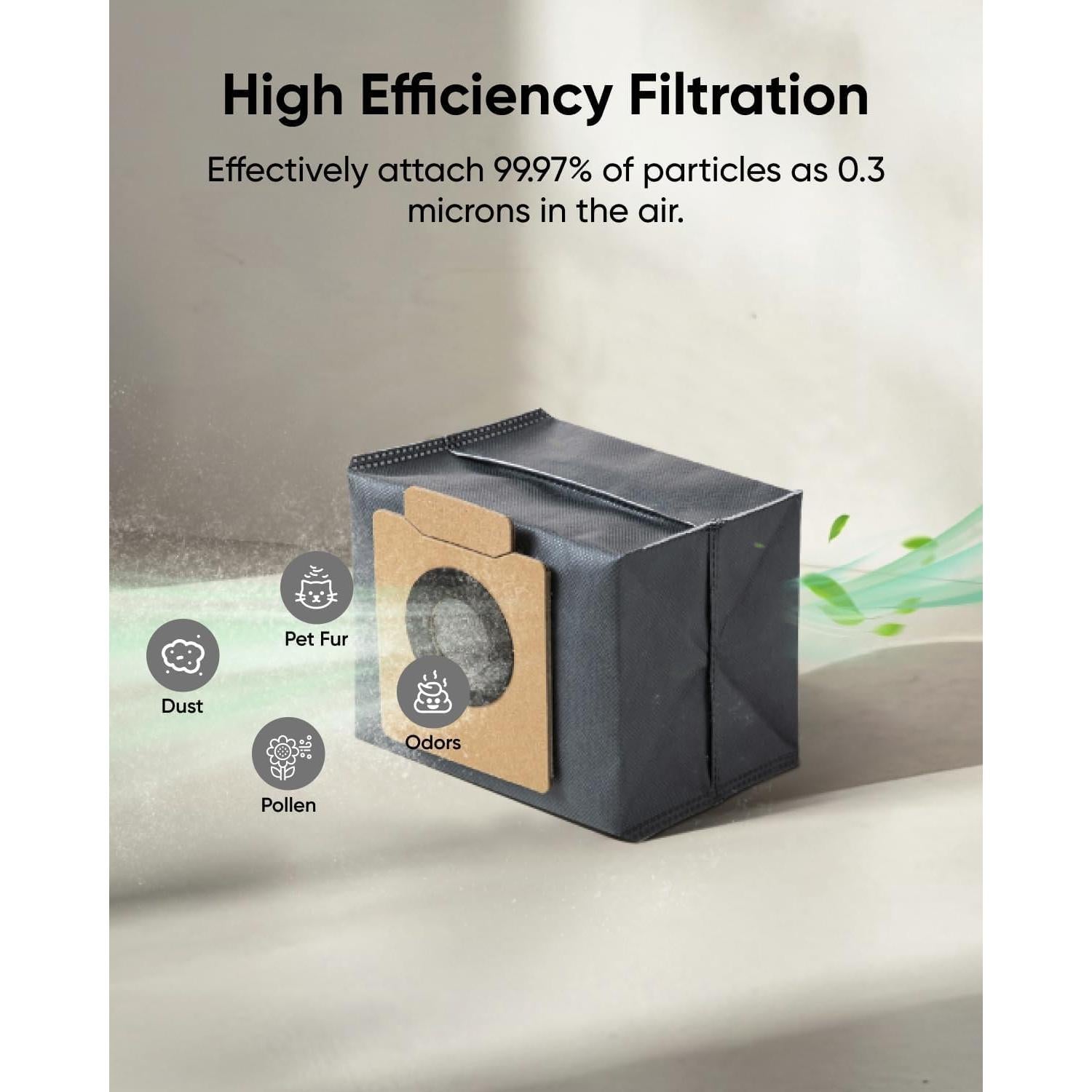 Bolsas de Polvo eufy X8 Pro - Paquete de 6 Unidades