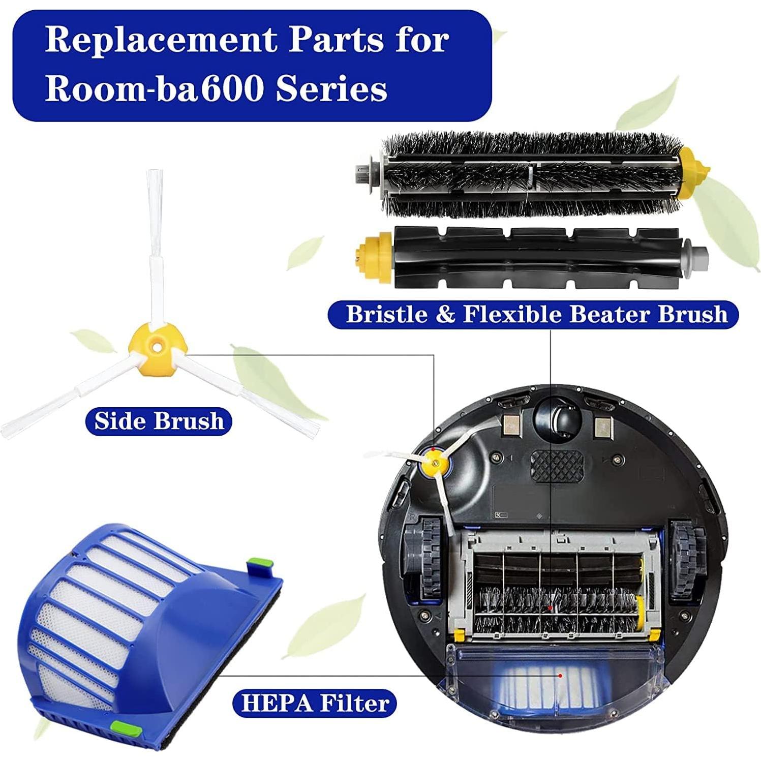Kit de Repuesto i-Robot Roomba 600 Series - 3 Filtros y 3 Cepillos