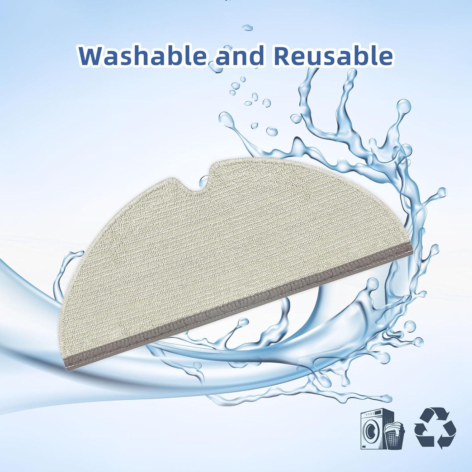 Paño de Repuesto Microfibra SONGRUI para Roborock - 4 Piezas