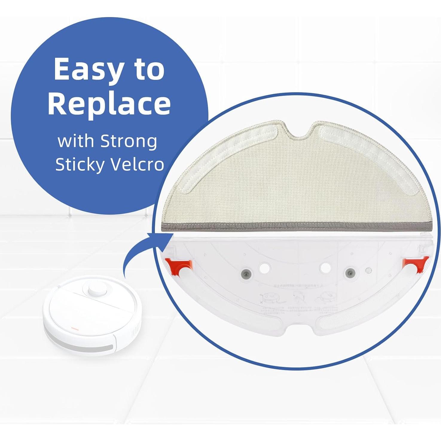 Paño de Repuesto Microfibra SONGRUI para Roborock - 4 Piezas