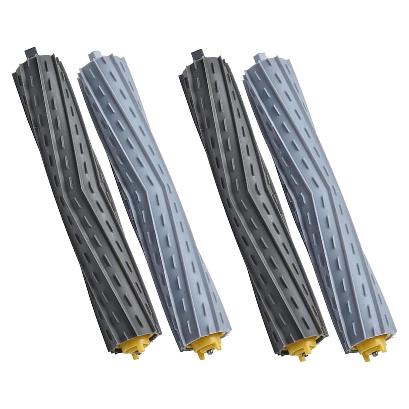 Rubber Roller Brushes,Replacement Parts for irobot Roomba 800 & 900 Series, Roomba 800 850 860 861 866 870 880 890 900 980 985 Vacuum,Roomba Accessories 2 Sets of Debris Extractor