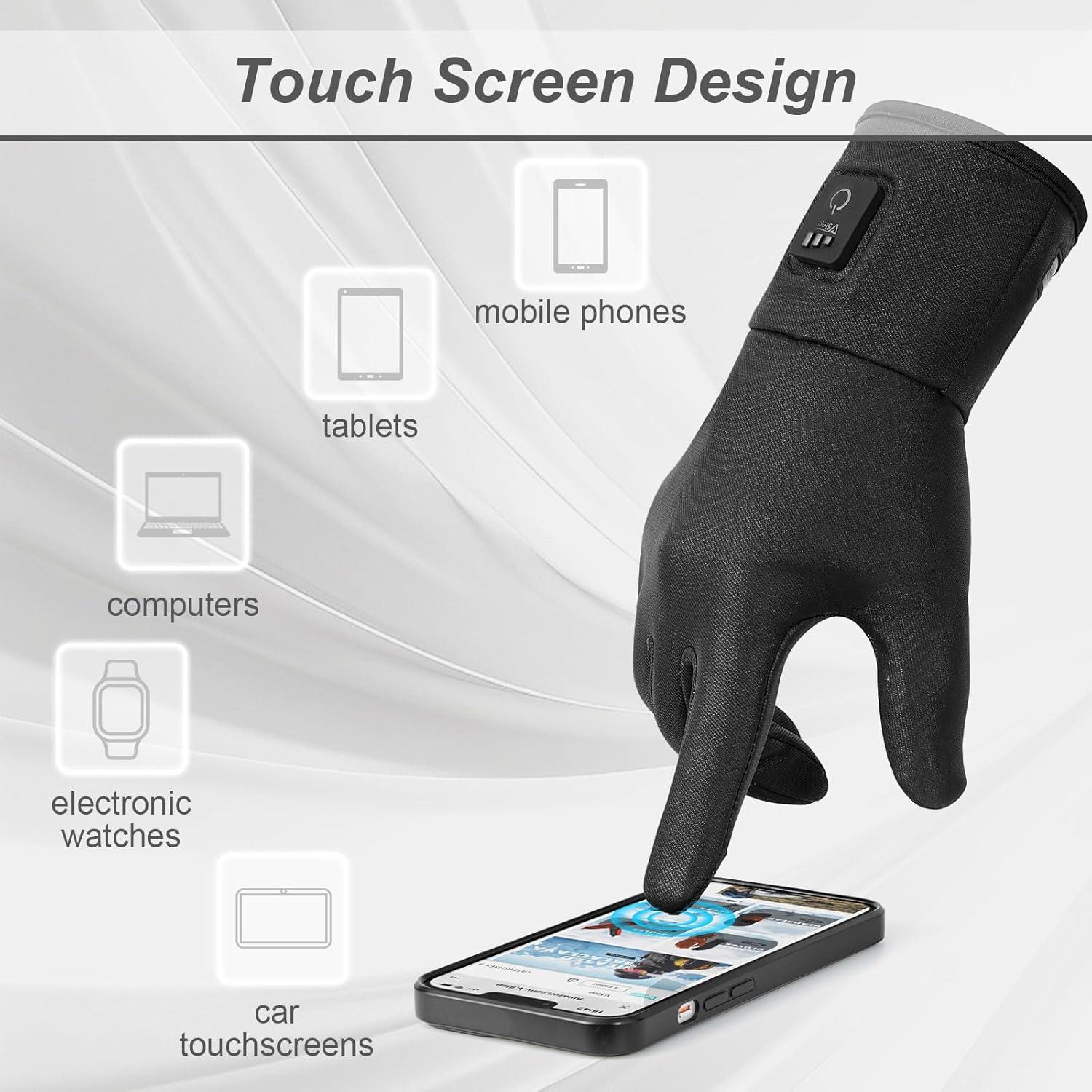 Guantes Calentados V.Step G34 Recargables Táctiles Unisex