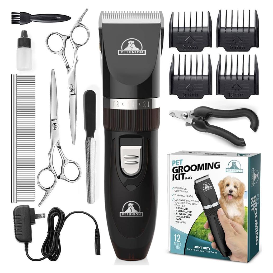 Kit Acicalamiento Profesional Pet Union - Cortadoras Inalámbricas