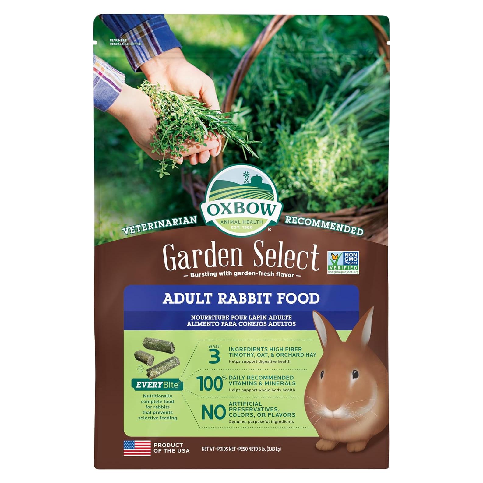 Alimento para Conejos Oxbow Garden Select 3.63 kg Adulto