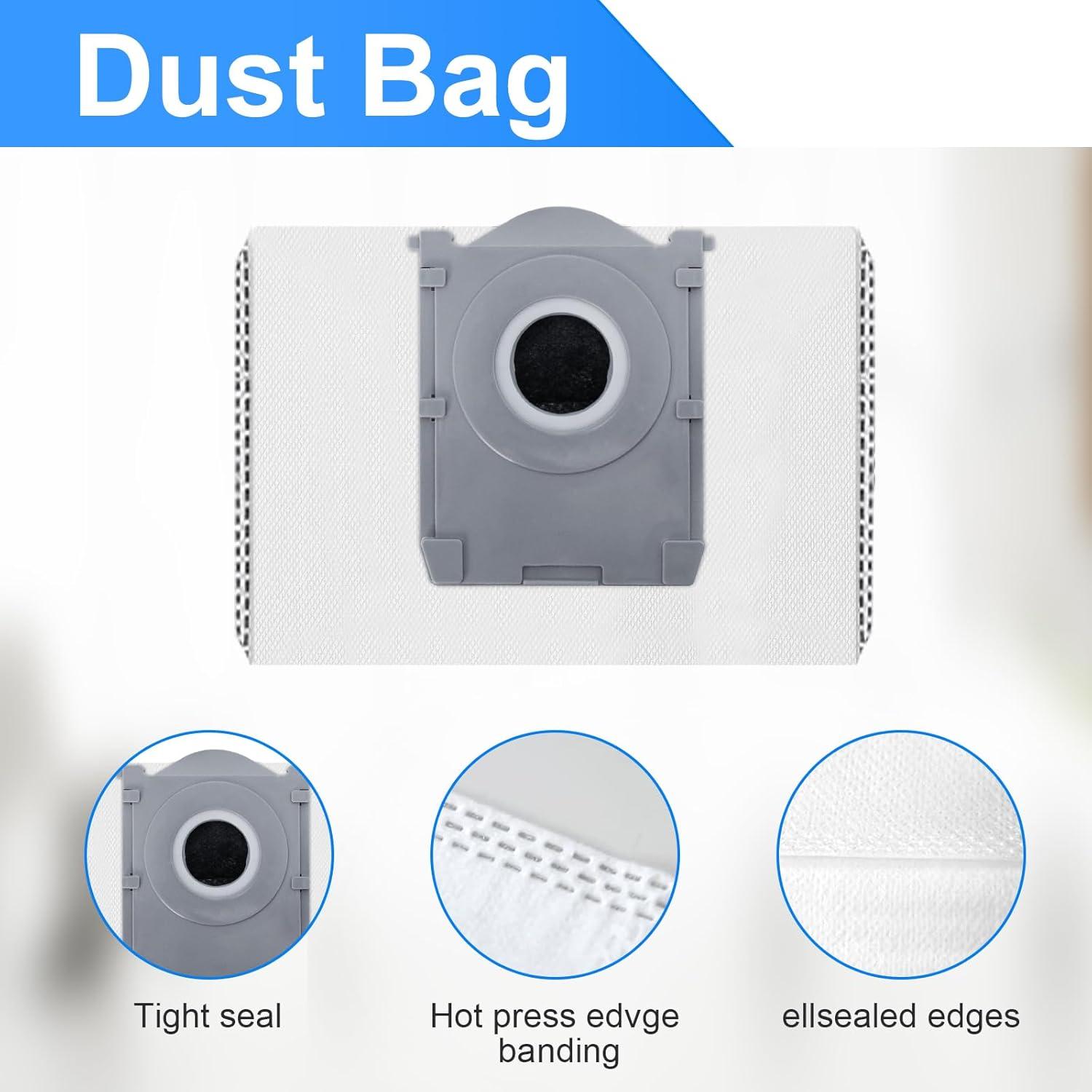 Juego de Accesorios para Aspiradora Robot Ecovacs Deebot X8 Pro Omni - 1 Cepillo Rodante, 1 Cepillo de Pelusa, 4 Filtros, 4 Bolsas de Polvo, 4 Cepillos Laterales