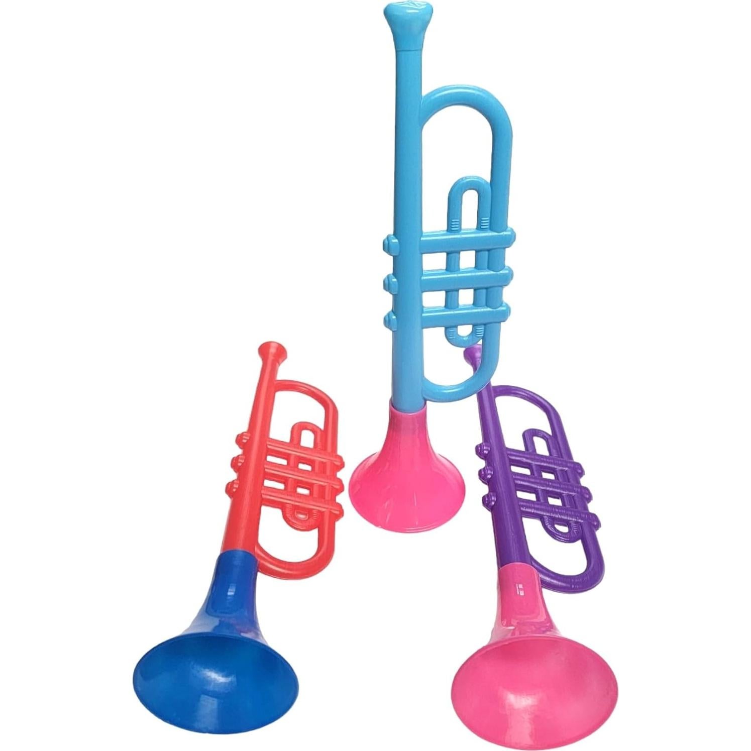 Trompetas de Plástico Coloridas ZU 33 cm Juguetes Musicales