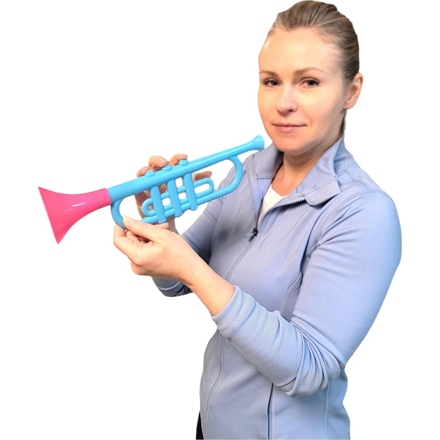 Trompetas de Plástico Coloridas ZU 33 cm Juguetes Musicales