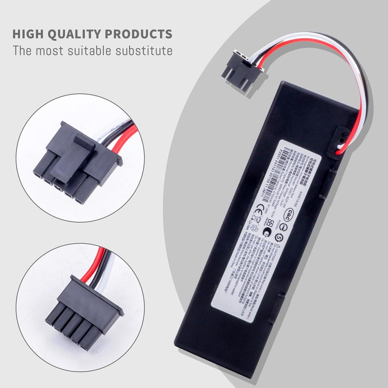 Batería 6800mAh para Aspiradora Robot Xiaomi Mop y Conga